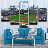 MLB Baseball Sports Team Minnesota Twins Stadium 5 Piece Canvas Wall Art Painting Wallpaper Poster Picture Print Photo Decor