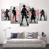 One Piece Monkey D. Luffy Anime 5 Piece Canvas Wall Art Painting Wallpaper Poster Picture Print Photo Decor