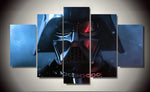 Darth Vader Mask Star Wars 5 Piece Canvas Wall Art Painting Wallpaper Poster Picture Print Photo Decor