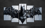 Batman Arkham Origins Fly On The Sky 5 Piece Canvas Wall Art Painting Wallpaper Poster Picture Print Photo Decor