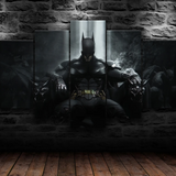 Batman Dark Knight Gothic 5 Piece Canvas Wall Art Painting Wallpaper Poster Picture Print Photo Decor