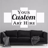 5 Piece Framed Custom Canvas Personalized Prints
