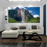 Angel Falls Venezuela La cascada más alta del mundo 1, 2, 3, 4 y 5 Lienzo enmarcado Arte de la pared Pintura Papel tapiz Póster Imagen Impresión Foto Decoración 