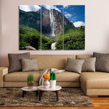 Angel Falls Venezuela La cascada más alta del mundo 1, 2, 3, 4 y 5 Lienzo enmarcado Arte de la pared Pintura Papel tapiz Póster Imagen Impresión Foto Decoración 