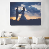 Wedding Photo Canvas Wall Art - Wedding Pictures Canvas - Wedding Vows Print - Wedding Wall Decor Wedding Vows Canvas Wedding Photos Printed