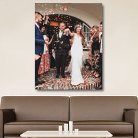 Arte de la pared del lienzo de la foto de la boda - lienzo de las imágenes de la boda - impresión de los votos de la boda - decoración de la pared de la boda votos de la boda lienzo fotos de la boda impresas