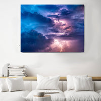 Lightning Canvas Wall Art Photography Images Pictures Of Lightning Wallpaper Painting Poster Mural Decor Photos Portrait Prints Gift Artwork