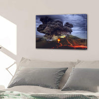 Volcano Eruption Canvas Wall Art Photography Images Pictures Of Volcanoes Wallpaper Painting Posters Mural Decor Photos Portrait Prints Gift