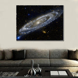 Andromeda Galaxy Space Universe Canvas Wall Art Image Pictures Of Space & Galaxies Wallpaper Painting Poster Decor Photo Portrait Print Gift
