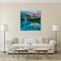 Moraine Lake Banff Alberta Canada Rocky Mountain Canvas Wall Art Images Pictures Of Mountains Wallpaper Paintings Posters Decor Photos Prints Gift