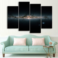 Galaxy Space Universe 4 Piece Canvas Wall Art Images Pictures Of Galaxies Wallpaper Mural Artwork Posters Photos Decor Print Gifts Painting