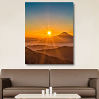 Volcano Sunrise Sunset Canvas Wall Art Photography Images Pictures Of Volcanoes Wallpaper Paintings Posters Mural Decor Photos Prints Gifts