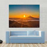 Volcano Sunrise Sunset Canvas Wall Art Photography Images Pictures Of Volcanoes Wallpaper Paintings Posters Mural Decor Photos Prints Gifts