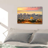 Jerusalem Israel Temple Mount Wailing Wall Jewish Religious Dome Of The Rock Haram al Sharif 1, 2, 3, 4 & 5 Framed Canvas Wall Art Painting Wallpaper Poster Picture Print Photo Decor