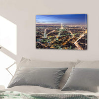 Paris France Night City Skyline Cityscape 1, 2, 3, 4 & 5 Framed Canvas Wall Art Painting Wallpaper Poster Picture Print Photo Decor