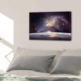 Space Galaxy Planet & Stars 1, 2, 3, 4 & 5 Piece Canvas Wall Art Decor Images Mural Posters Prints Artwork Wallpaper Pictures Multi Panel