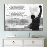 Rocky Balboa Inspirational Motivation Success Business Framed 1 Piece Canvas Wall Art Painting Wallpaper Poster Picture Print Photo Decor