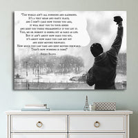 Rocky Balboa Motivación inspiradora Éxito Negocios Enmarcado 1 pieza Lienzo Arte de la pared Pintura Papel tapiz Póster Imagen Impresión Foto Decoración 