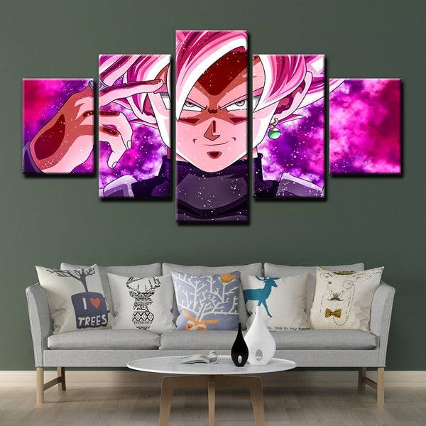 Dragon Ball Z Anime Kids Cartoon Framed 5 Piece Canvas Wall Art Painting Wallpaper Poster Picture Print Photo Decor