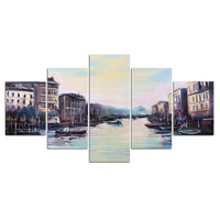 Venecia Venecia Italia italiano enmarcado 5 piezas lienzo arte de la pared pintura papel tapiz póster imagen impresión foto decoración 