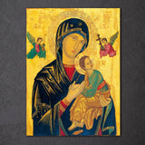 Virgen María y Jesús religión cristiana fe enmarcado 1 pieza lienzo arte de la pared pintura papel tapiz póster imagen impresión foto decoración 