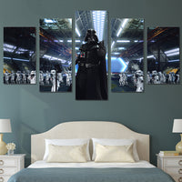 Película de Star Wars Darth Vader enmarcado 5 piezas lienzo arte de la pared pintura cartel imagen impresión foto 