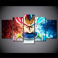 Dragon Ball Z Anime Cartoon Kids Framed 5 Piece Canvas Wall Art Painting Wallpaper Poster Picture Print Photo Decor