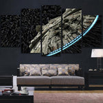 Scarface Black & White Tony Montana Movie 4 Piece Canvas Wall Art Painting Wallpaper Poster Picture Print Photo Decor