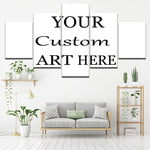 5 Piece Framed Custom Canvas Personalized Prints