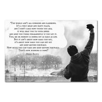 Rocky Balboa Inspirational Motivation Success Business Framed 1 Piece Canvas Wall Art Painting Wallpaper Poster Picture Print Photo Decor