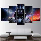 Star Wars Movie Darth Vader Framed 5 Piece Canvas Wall Art Painting Poster Picture Print Photo