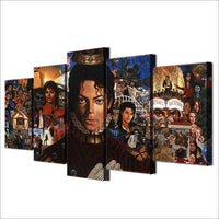Michael Jackson Framed 5 Piece Canvas Wall Art Painting Wallpaper Poster Picture Print Photo