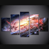 Espacio exterior galaxia estrellas universo enmarcado 5 piezas lienzo arte de la pared pintura papel tapiz póster imagen impresión foto decoración 