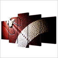 American Football NFL Sports Framed 5 Piece Wall Art Canvas Picture Print For Game Room
