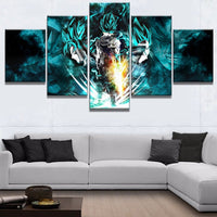 Dragon Ball Z Anime Cartoon Framed 5 Piece Canvas Wall Art Painting Wallpaper Poster Picture Print Photo Decor