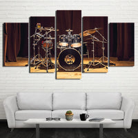 Drummer Music Room Stage Drums enmarcado 5 piezas lienzo arte de la pared pintura papel tapiz póster imagen impresión foto decoración 