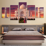 Taj Mahal Agar Uttar Pradesh India 1, 2, 3, 4 y 5 lienzo enmarcado arte de la pared pintura papel tapiz póster imagen impresión foto decoración 